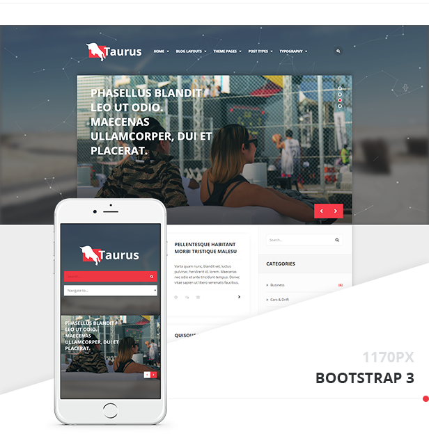 Stier - WordPress News, Magazin, Blog Vorlage