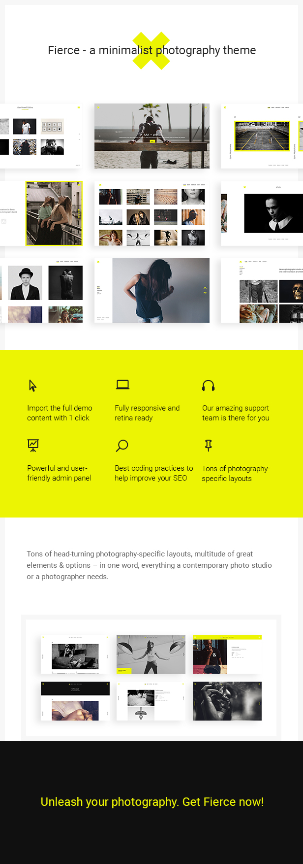Fierce - Bold Photography Layout - 1
