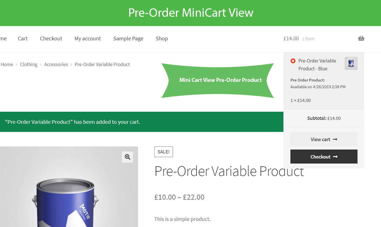 WooCommerce Pre-Order Sales