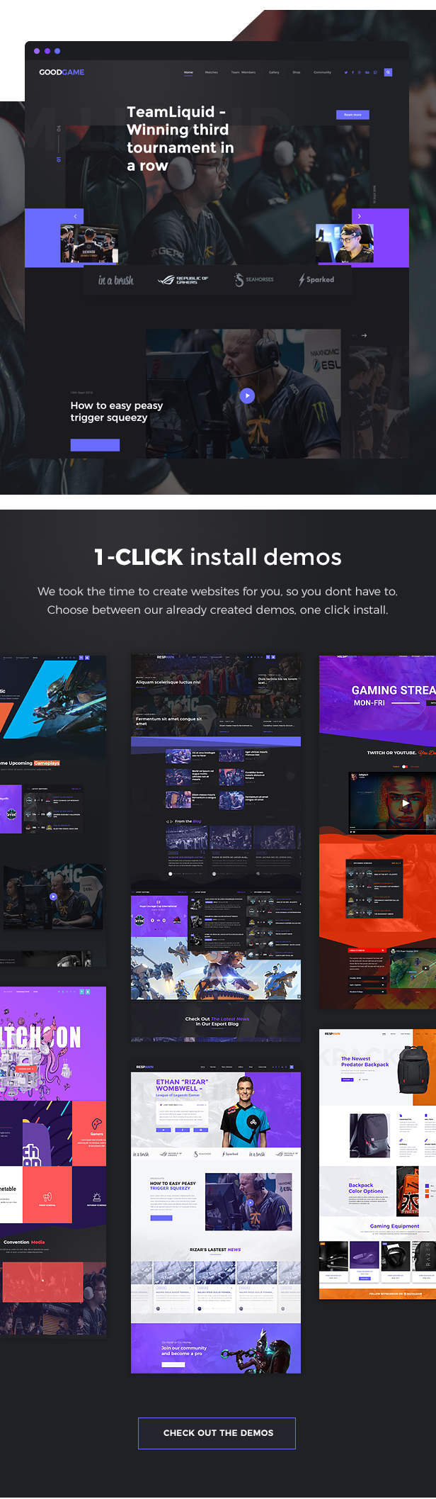 Respawn - Esports Gaming WordPress Template - 3