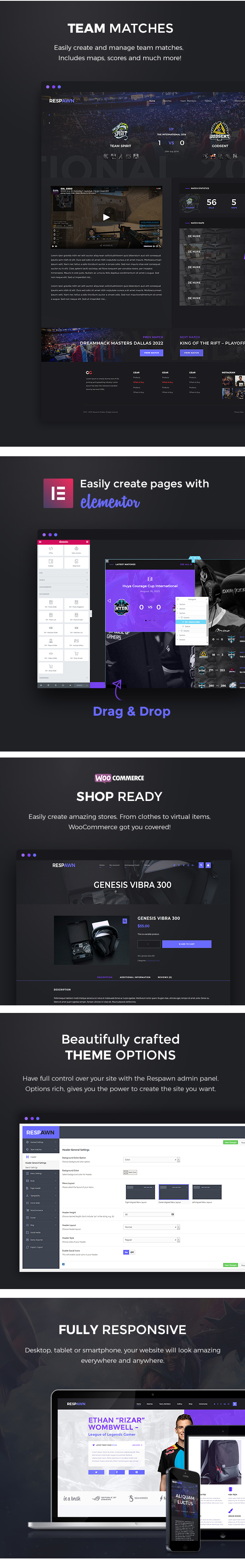 Respawn - Esports Gaming WordPress Template - 4