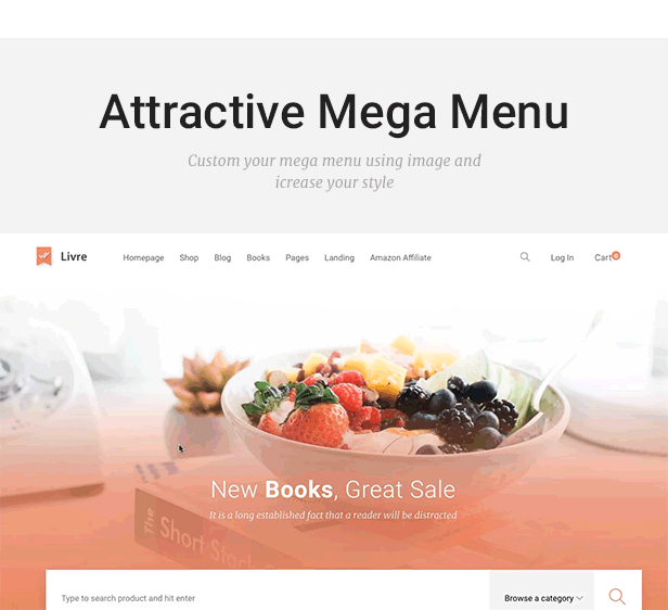 Livre - WooCommerce Template für Buchhandlung - 7
