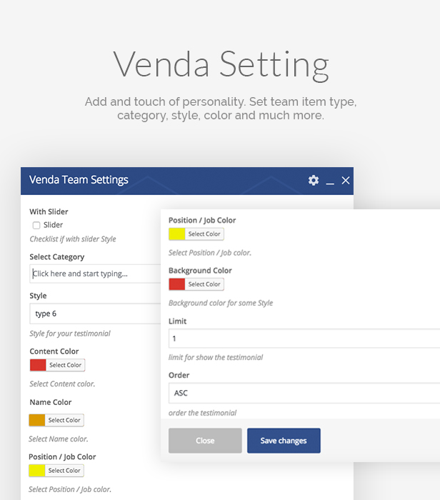 Venda Team - Add-On für Visual Composer - 6