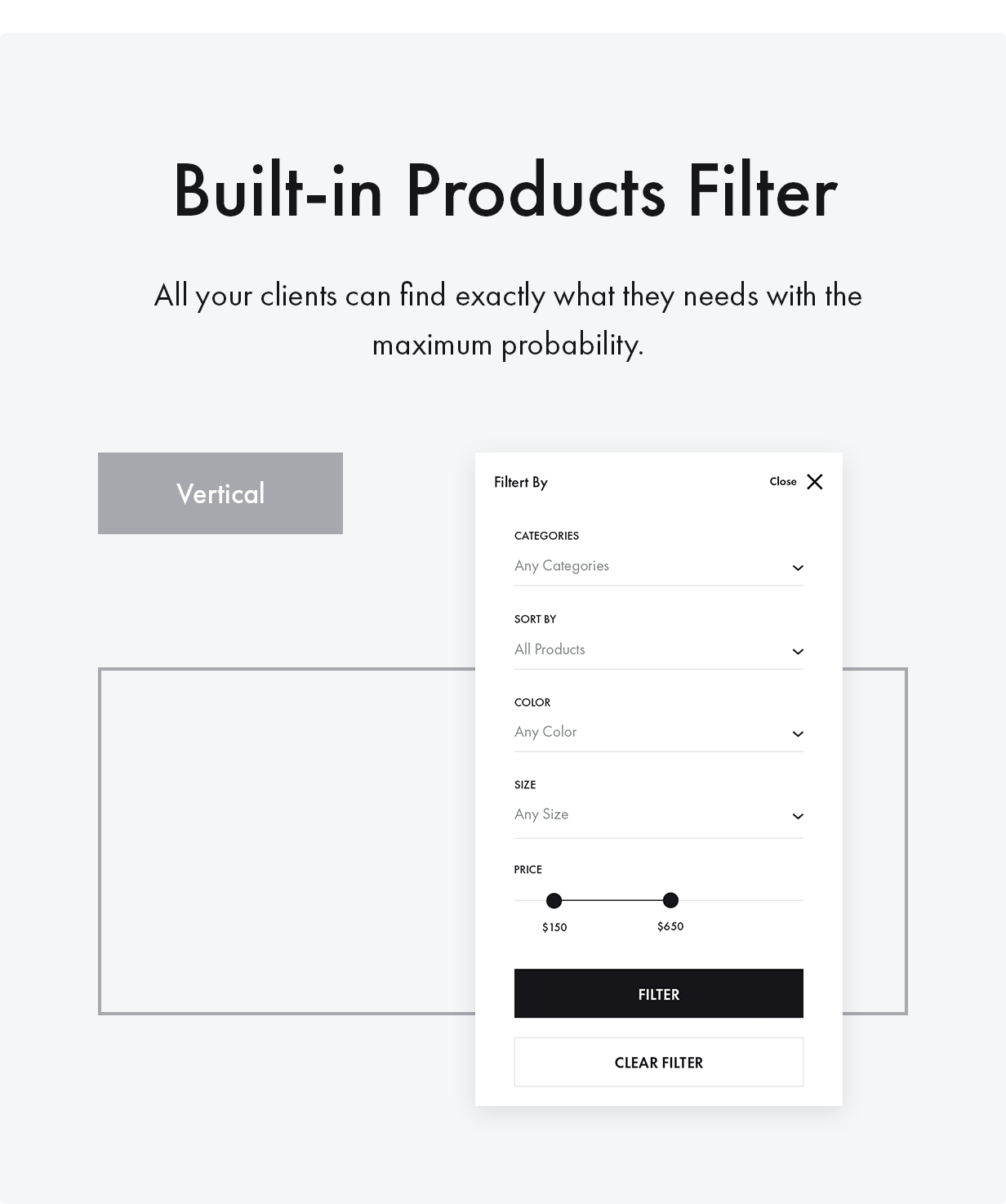 Konte WordPress Layout - Produktfilter
