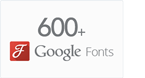 Über 600 Google Fonts