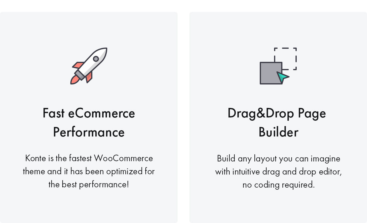 Konte WordPress Layout hohe Leistung