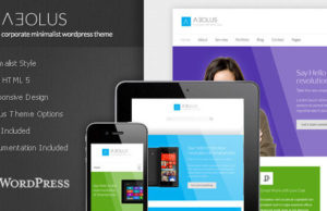 Aeolus – Corporate Minimalist WordPress Template