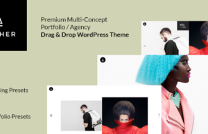Aether – WordPress Minimal & Unterhaltsames Multi-Concept Portfolio / Agency Layout