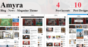 Amyra – Sauberer WordPress-Blog / Nachrichten / Magazin-Thema