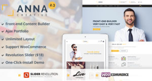Anna – Kreatives Mehrzweck-WordPress-Vorlage