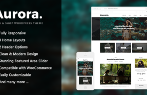 Aurora – Lifestyle Blog und Shop WordPress Template