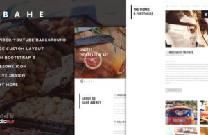 Bahe – Responsive One Page Portfolio Vorlage