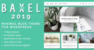 Baxel – Minimales Blog Layout für WordPress