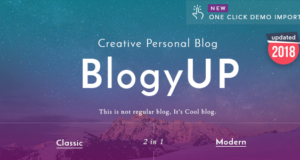 BlogyUP – Kreatives persönliches WordPress-Blogdesign