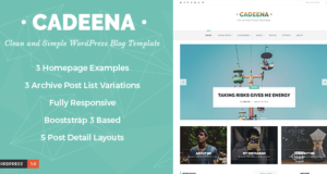Cadeena – Einfaches und sauberes WordPress-Blogging-Thema