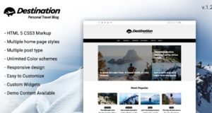 Destination Travel WordPress-Blog-Layout