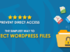 Direktzugriff verhindern: Schützen Sie WordPress-Dateien