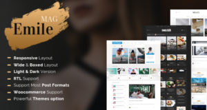 Emile – Responsives WordPress-Blog-Layout mit Shop