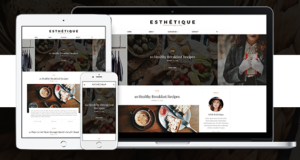 Esthétique – Persönliches WordPress Blog Vorlage