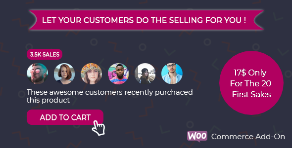Wordpress E-Commerce Plugin Faceproof - Boost Woocommerce Sales Instantly