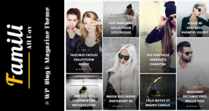 Famili – Clean & Multilayouts Blog und Magazinthema