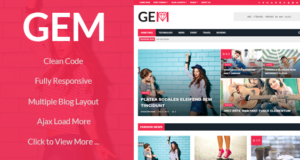 GEM – Viral, Nachrichten, Magazin WordPress Vorlage