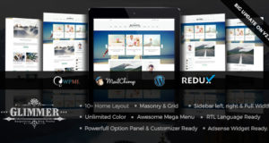 Glimmer – Ein responsives WordPress Blog Template