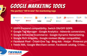 Google Marketing Tools – Das umfassendste Marketing-Tool für Woocommerce! GDPR angepasst!