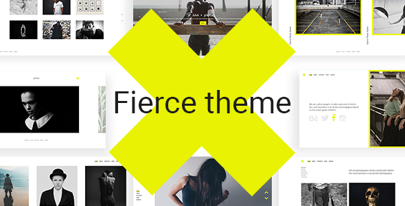 Wordpress Kreativ Template Fierce - Bold Photography Theme