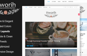 Hworih – Ein sauberes und ansprechendes WordPress-Blog-Thema