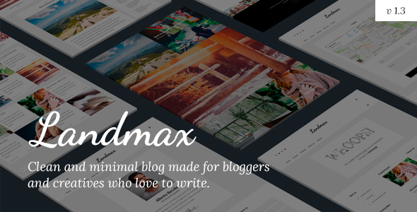 Landmax WP - Minimales Blog-Thema