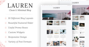 Lauren – Sauberes und minimales WordPress Blog Template