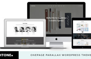 LightOne – Onepage Parallax WordPress Vorlage