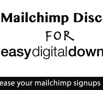Mailchimp-Rabatt für einfache digitale Downloads