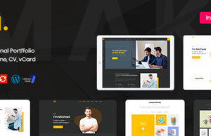Mak – Persönliches Portfolio und Resume WordPress Template