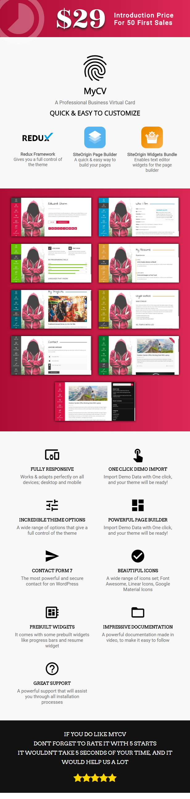 MyCV - Persönliche Business VCard - WP - 1