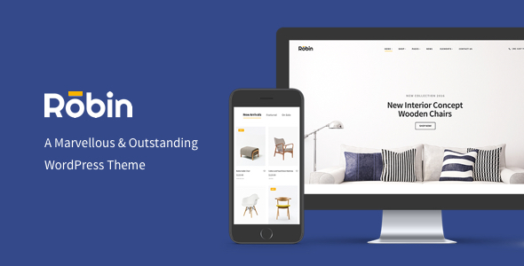 Wordpress Shop Template Furniture Robin - Furniture Shop WooCommerce WordPress Theme