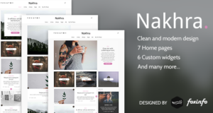 Nakhra – Modernes persönliches WordPress Blog & Magazine Layout