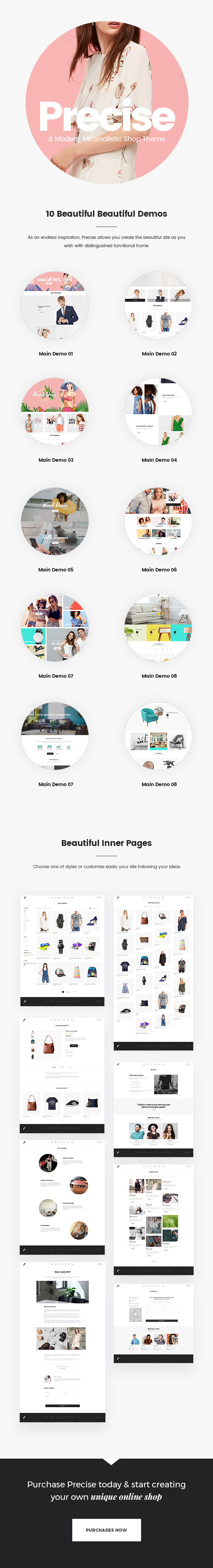 Precise - Ein modernes, minimalistisches Shop-Thema - 1