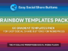 Rainbow Templates Pack für einfache Social Share Buttons