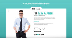 Raptish – Premium vCard / Resume WordPress Template