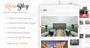 Rose – Elegantes & Einfaches WordPress Blog Layout