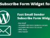 Schneller E-Mail-Absender Formular-Widget für WP abonnieren