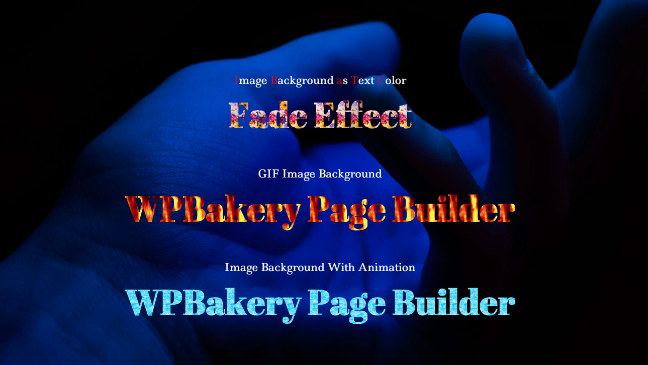 WPBakery Page Builder Animierter Text und Typisierungseffekt mit Farbverlauf - 2