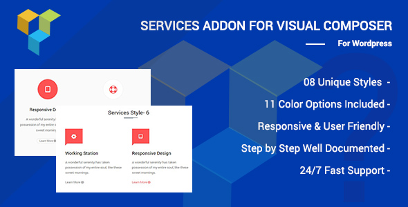 Wordpress Add-On Plugin Services Addons for Visual Composer Page Builder