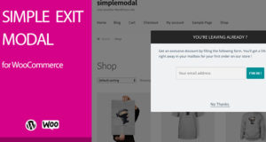 Simple Exit Modal für WooCommerce