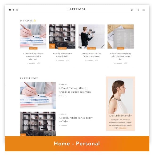 Elitemag - Stilvolles WordPress Blog und Magazine Template - 3