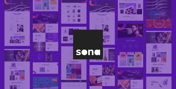 Wordpress Kreativ Template Sona - Web Design and Digital Marketing Agency WordPress