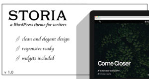 Storia – Ein WordPress-Layout für Autoren, Blogger, Geschichtenerzähler