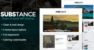 Substanz – Ein WordPress-Blog-Vorlage